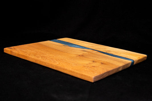 Tagliere Artigianale "Grey Elm" – Olmo e Resina Grigia